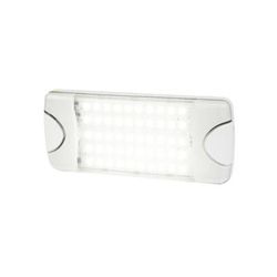 Hella Marine DuraLED 50 Low Profile Interior/Exterior LED Lamp w/ Spreader Beam Wide White 980629501