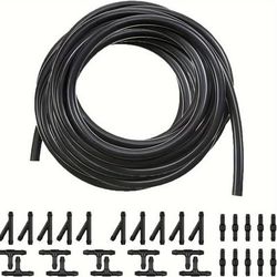 TEMU 30-piece Windshield Washer Hose Kit With Y & T Connectors, 13.1ft Tubing - Universal Automotive Washer System Replacement Kit For Water Pump And Nozzle