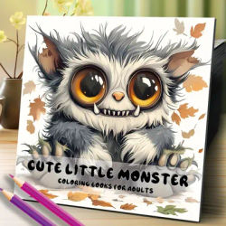 Cute monster Colouring Book