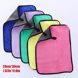 TEMU 5-pack Ultrasoft Microfiber Car Cleaning Towels, High Absorbency, For Interior And Exterior Vehicle Detailing And Maintenance