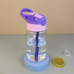 TEMU 500ml Bpa-free Portable Sports Water Bottle - Durable, Leakproof & Transparent For Outdoor Activities