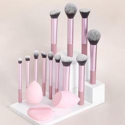 TEMU 15pcs Makeup Set - Multifunctional Including 2pcs Beveled And Water Drop , 1