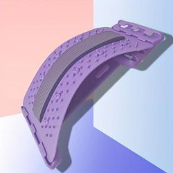 TEMU 1pc Lumbar Posture Corrector, Back Stretching Equipment For Yoga, Pilates And Sports: 4 Adjustable Settings, Multi
