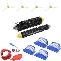 Kit compatible pour iRobot Roomba 600 675 676 692 694 677 697 698 671, 4x Brosse Latérale 4x Filtre