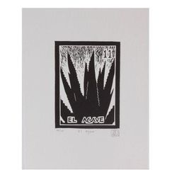 Mexico Folk Art Theme Signed Limited Edition Etching