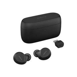 Jabra Evolve2 Buds USB-C UC True Wireless Earbuds with Wireless Charging Pad