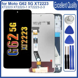 6.5'' LCD for Motorola Moto G62 5G XT2223 LCD Display Touch Screen Digitizer Replacement for Moto G62 5G XT2223-1 LCD With Frame