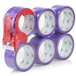 TEMU 6pcs Heavy Packaging , Pp , - For Plastic, Metal, Stone, Cloth, For , School, & , 48mm X 50m