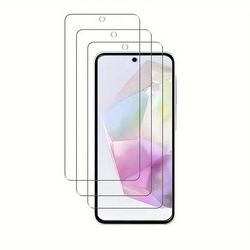 TEMU 3pcs Tempered Glass Screen Protector For For Galaxy A35 5g - Protective Film