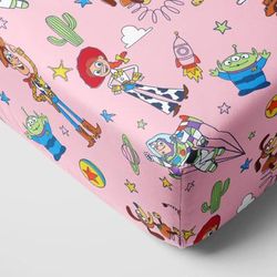 Pixar Toy Story Stars Fitted Crib Sheet - S
