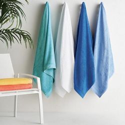 Set of 4 Solid Pool & Beach Towel - White, 30" x 64" Pool Towel - Frontgate Resort Collection™