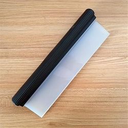TEMU 1pc Silicone Squeegee For Car Window & Glass Cleaning – Flexible Tpe Rubber Handheld Wiper For Quick Dry & -free
