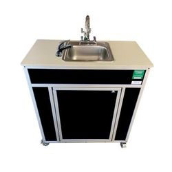 Monsam Enterprises PSE-2001E 37 1/2"H Portable Eyewash Unit - Polymer Cabinet, Stainless Steel Basin