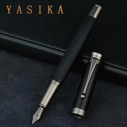 TEMU Brass Fountain Pen With 0.5mm Nib - Elegant Gift