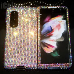 Luxury Fashion Handmade DIY Cute Full Glitter Crystal Bling Diamond Case Cover For Samsung Galaxy Z Fold 6 5 4 3 2 zfold6 5G