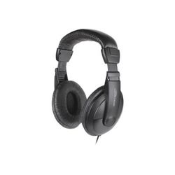 Compucessory Deluxe Stereo Headphones - Stereo - Black - Mini-Phone (3.5Mm) - Wired - 32 Ohm - 20 Hz 20 Khz - Over-The-Head - Binaural - Circumaural