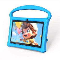 TEMU 7 Inch Tablet , Hand Withdrawal, 4gb 32gb Rom, 1024*600 Android 13 Tablet, Silicone Protective, -core, Eye Protection, 0.3mp+2.0mp, 3500mah Battery, Parental Controls, Christmas Gift