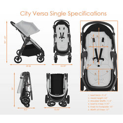 Baby Jogger City Versa Stroller - Black