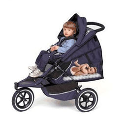 Phil and Teds Dash Double Stroller Red With Doubles Kit