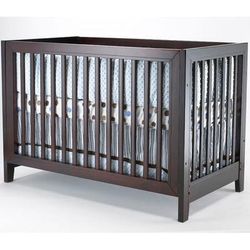 SB2 Jordan 2 Piece Nursery Set in Espresso - Crib & Princeton 3 Drawer Dresser