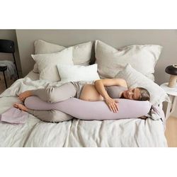 bbhugme Pregnancy Pillow - Dusty Pink / Vanilla