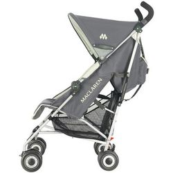 Maclaren Quest Sport Umbrella Stroller w/ Bonus Raincover and Seat Liner - Charcoal / Celery