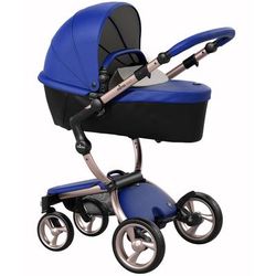 Mima 2019 Xari Complete Stroller, Rose Gold - Royal Blue / Sandy Beige