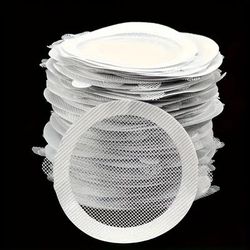 TEMU 20-pack Disposable Plastic Drain Strainer Mesh Sheets For Bathroom And Kitchen Sink, 4.33-inch, Anti-clogging Shower Hair