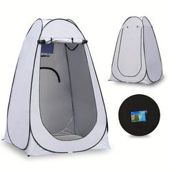 TEMU Portable Pop Up Tent , For Outdoor Camping Picnic Toilet & Shower, Fishing Sunshade, Beach Dressing Changing Room, Quick Setup Utility Accessories
