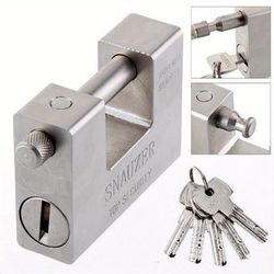 TEMU 94mm Heavy Duty Padlock & Armoured Steel Warehouse Container Lock