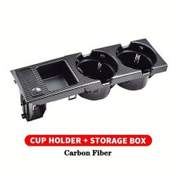 TEMU Fit For E46 98-06 Car Center Console Water Cup Holder Beverage Bottle Holder Coin Tray 51168217953