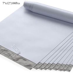 TEMU White 100pcs Shipping Bags Strong Mailing Envelopes Thick Self Seal Adhesive Waterproof And Tear Proof Boutique Postal Small Business For Jewelry And More