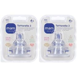 MAM Tettarella 4+ mesi Set da 2 2x2 pz