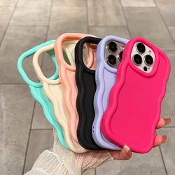 TEMU 6pcs Solid Color Large Hole Phone Cases For Iphone - Fits 15/14/13/12/11, Xs, Xr, X, 7/8, Mini, Plus, Pro, Pro Max Models - Shockproof