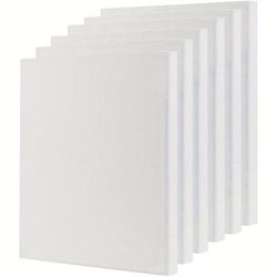 TEMU 6pcs Blank Canvas A3 Artist Canvas Panels Board 100% Blank Canvases For Acrylic Painting Canvas Board For Artists Oil Paint Wet Water