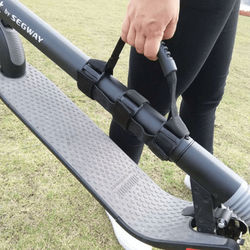 TEMU 1pc Nylon Scooter Handle Strap - Carrier For Foldable Scooters & Electric Bikes, Easy Assist, Black, Polyamide Material, Scooter Handlebar Grip|foldable Design| Nylon Strap