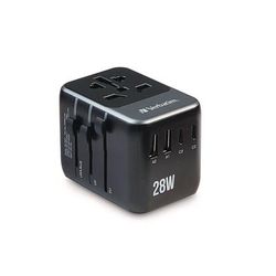 Verbatim UTA-07 Universal Travel Adapter, (3) USB-A, (3) USB-C (VER32122)