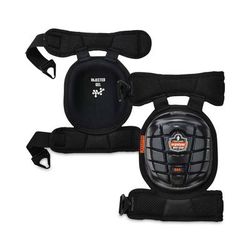 Ergodyne 18444 ProFlex 344 Injected Gel Knee Pads With Comfort Straps, Short Cap, Buckle Closure, Black, Pair, Ships in 1-3 Business Days - 1 Pair EGO
