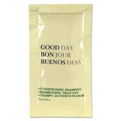 Good Day 485 Conditioning Shampoo, 0.25 oz Tube, 500/Carton - Case of 500