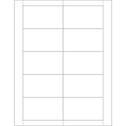 2 x 3 1/2" Vinyl Envelope Insert Cards, Case Of 500 (LH225)
