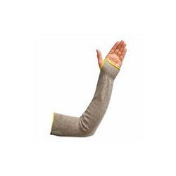 Wells Lamont Flame/Cut-Resistant Sleeve w/Thumbhole, 24", Elastic Both Ends, White/Yellow/Bk (815-SKC-24H)