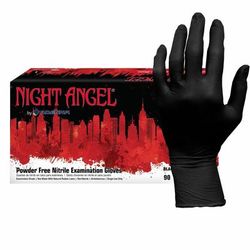 Night Angel NGL228 Nitrile Powder Free Exam Glove, X-Large Size, 90/Box, 4 mil Thickness, 9.40" Glove Length - Case of 1000