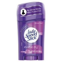 Lady Speed Stick Invisible Dry Antiperspirant, Fresh, 1.4 oz, White, 12/Carton (CPC96299)