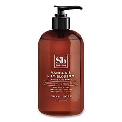 Soapbox 00679CT Hand Soap, Vanilla and Lily Blossom, 12 oz Pump Bottle, 12/Carton - Case Of 12 SBX00679CT