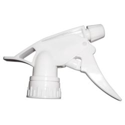 Boardwalk Polypropylene Trigger Sprayer 250 For 24-Oz Bottles, White, Pack Of 24 Sprayers