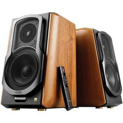 Edifier S1000Mkii 5.5" 120-Watt Rms Amplified Bluetooth Bookshelf Speaker System With Remote, Brown