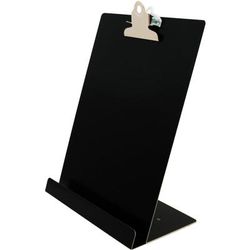 Saunders Document/tablet Holder Stand - 12.3" X 9.5" X 5" - Aluminum - 1 Each - Black