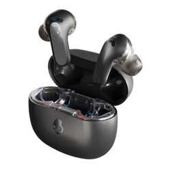 Skullcandy Rail True Wireless Noise-Canceling Bluetooth Earbuds With Microphone And Charging Case, True Black, S2Ipw-P740