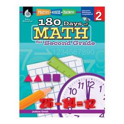 Shell Education 180 Days Of Math Practice, Grade 2