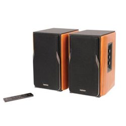 Edifier R1380Db 42W Continuous-Power Amplified Bluetooth Professional Bookshelf Speakers With Remote, Brown